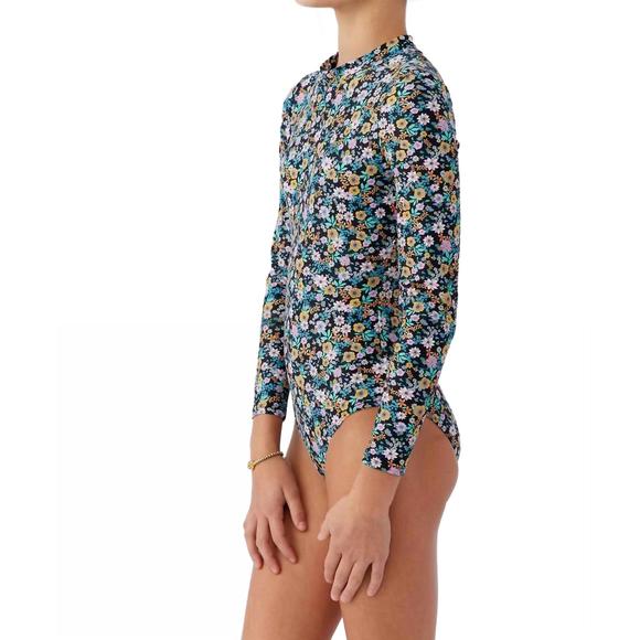 NEW O'NEILL tatum long sleeve surf suit in black - Picture 4 of 5